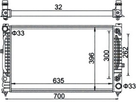 Радиатор охлаждения двигателя Magneti Marelli 350213185500