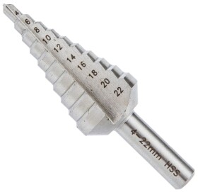 Сверло Graphite ступенчатое по металлу 57H739 4-22 мм