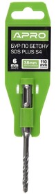 Бур Apro 815006 спіральний по бетону 6 мм