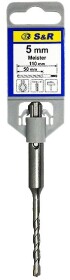 Бур S&R Meister 200005110 спіральний по цеглі та бетону 5 мм