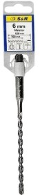 Бур S&R Meister 200006160 спиральный по кирпичу и бетону 6 мм