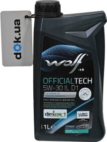 Моторное масло Wolf Officialtech IL D1 5W-30 синтетическое