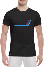 Футболка чоловіча Globuspioner класична BMW Turbo чорна принт спереду