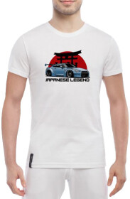 Футболка мужская Globuspioner классическая Nissan Japanese Legend белый спереди
