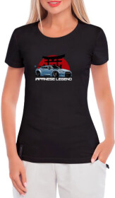 Футболка жіноча Globuspioner класична Nissan Japanese Legend чорна принт спереду