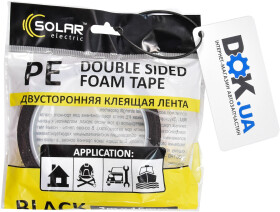 Двухсторонний скотч Solar DS1152 на полиэтиленовой основе 15 мм x 2 м