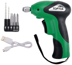 Електровикрутка Toptul KPDB0805 (ЗП + бити + чохол)