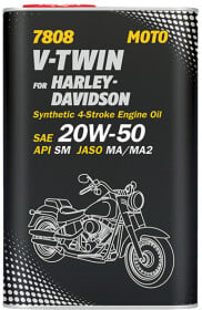 Моторное масло 4T Mannol V-Twin for Harley-Davidson 20W-50 синтетическое