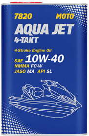 Моторное масло 4T Mannol Aqua Jet 4-Takt 10W-40 полусинтетическое