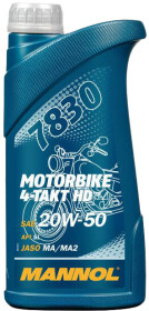 Моторное масло 4T Mannol Motorbike 4-Takt HD 20W-50