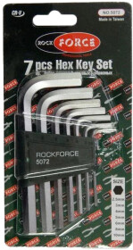 Набор ключей шестигранных Rockforce RF-5072 2,5-10 мм 7 шт