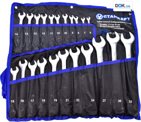 Набір ключів ріжково-накидних Стандарт NKK22STS 6-32 мм 22 шт