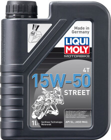 Моторное масло 4T Liqui Moly Motorbike 4T Street 15W-50