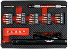 Електровикрутка Yato YT-27930 (ЗП + бити + чохол)