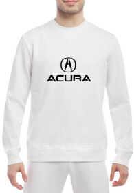 Свитшот мужской Globuspioner Acura Big Logo спереди класический рукав белый
