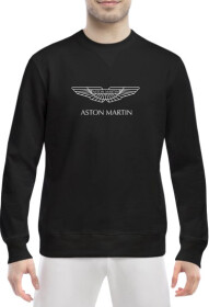Світшот чоловічий Globuspioner Aston Martin Vector Logo принт спереду класичний рукав чорний