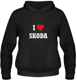 Кенгурушка чоловіча утеплена Globuspioner I Love Skoda спереду чорний