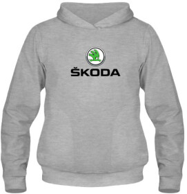  Globuspioner Skoda Big Logo спереди серый