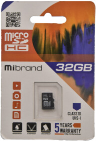 Карта пам’яті Mibrand microSDHC 32 ГБ