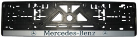 Рамка номерного знака Alca 50503 цвет чёрный с серебристым на Mercedes-Benz пластик