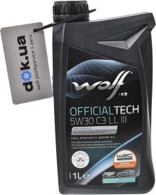 Моторна олива Wolf Officialtech C3 LL III 5W-30 синтетична