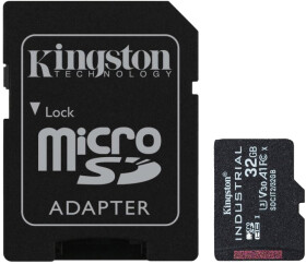 Карта памяти Kingston Industrial2 microSDHC 32 ГБ с SD-адаптером
