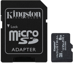 Карта памяти Kingston Industrial2 microSDHC 8 ГБ с SD-адаптером