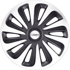 Комплект ковпаків на колеса Michelin Caliber колір сріблястий + чорний