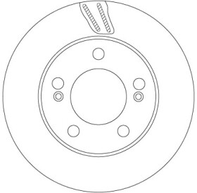 Тормозной диск TRW DF6876