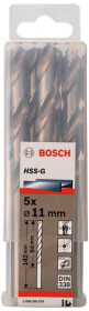 Набір свердл Bosch спіральних по металу 2608595079 11 мм  5 шт.