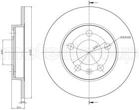 Тормозной диск Metelli 23-0742C