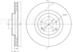 Тормозной диск Metelli 231035c