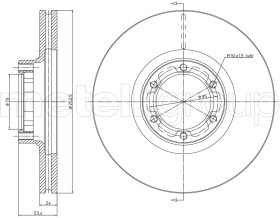 Тормозной диск Metelli 23-0051