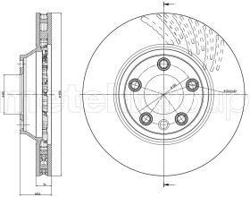 Тормозной диск Metelli 23-0876C