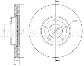 Тормозной диск Metelli 230729c