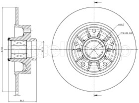Тормозной диск Metelli 231241