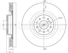 Тормозной диск Metelli 23-1392C