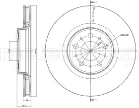Тормозной диск Metelli 23-0846C