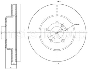 Тормозной диск Metelli 23-1268C