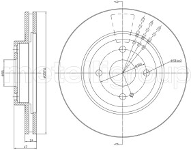 Тормозной диск Metelli 23-0619