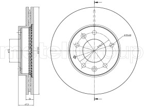 Тормозной диск Metelli 23-0901C