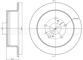 Тормозной диск Metelli 231542C