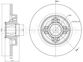 Тормозной диск Metelli 23-1395