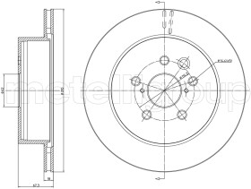 Тормозной диск Metelli 231541C