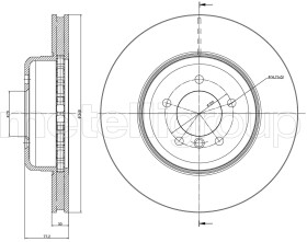 Тормозной диск Metelli 23-0853C
