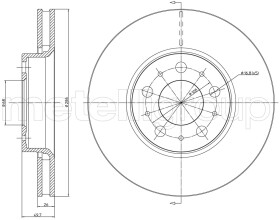 Тормозной диск Metelli 23-0560C