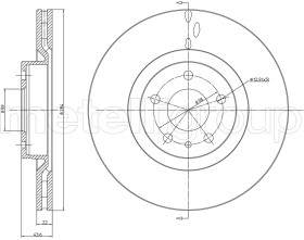 Тормозной диск Metelli 230183C