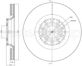 Тормозной диск Metelli 23-0726C