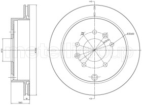 Тормозной диск Metelli 231730C