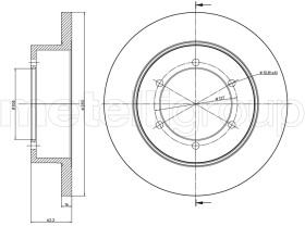 Гальмівний диск Metelli 23-1109C